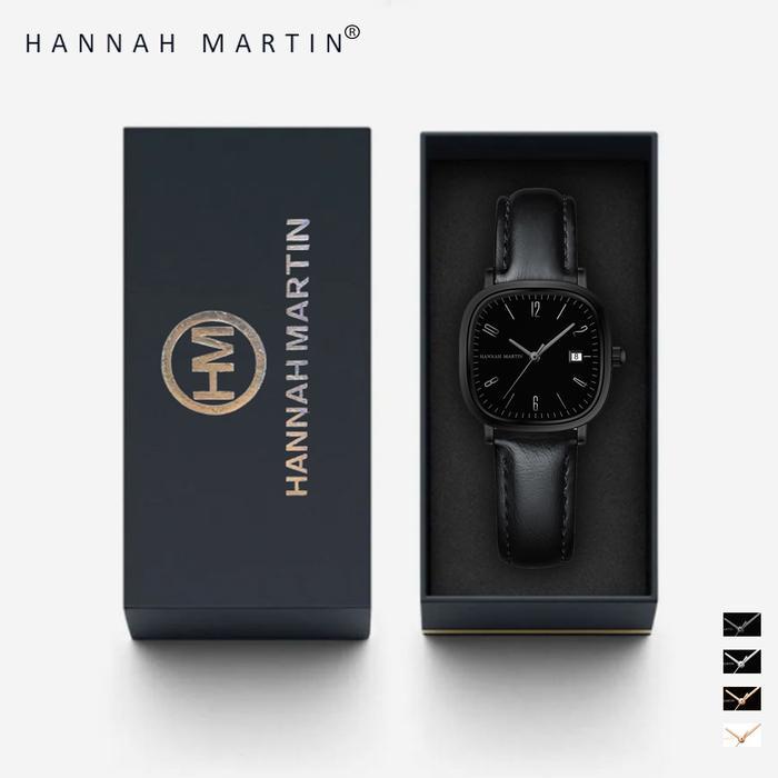 HANNAH MARTIN 1651 Jam Tangan Wanita 100% Original Korean Model Terbaru Keren Quartz CEWEK Kulit Ant