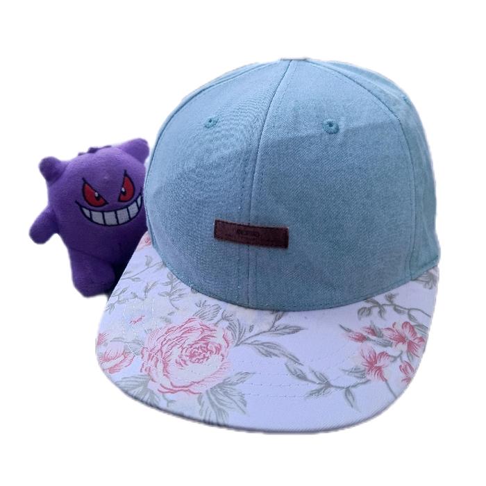 TOPI SNAPBACK FLORAL MOVITO LEATHER PATCH