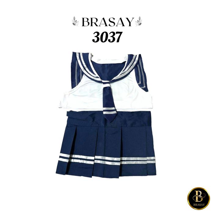 Brasay Lingerie Hot Cosplay Kostum Seragam Setelan Sekolah Jepang 3037
