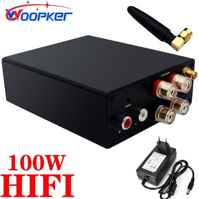 WOOPKER Amplifier Digital 100W Penerima Stereo Kelas D Amplifier HiFi