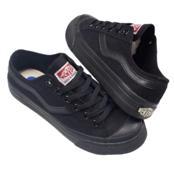 ventela full black/sepatu ventela hitam polos/sepatu ventela full black/ventela all black/sepatu hit