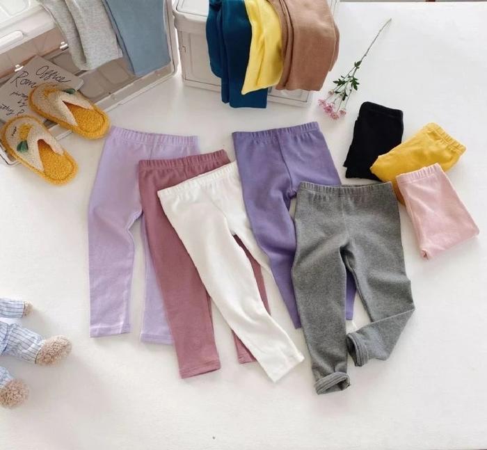 Legging Polos Bayi - 5 Tahun / Celana Anak Panjang Perempuan Leging Kaos Ketat Cewek Pants Murah Lej