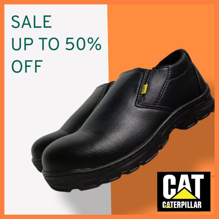 Terbaru SEPATU SAFETY CATERPILLAR PRIA WANITA UJUNG BESI / SEPATU KERJA PABRIK INDUSTRI KITCHEN REST