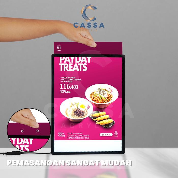 Frame Display Poster Led Slim Light Box Lightpad - A2