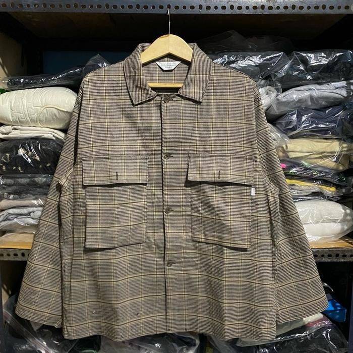 Fudge Store by Lafudge Store Big Pocket Houndstooth L/S Brown Size M 69x62