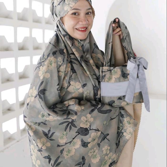 Mukena Zahra Motif Prayer Set 3in1* UKURAN: All Size Jumbo