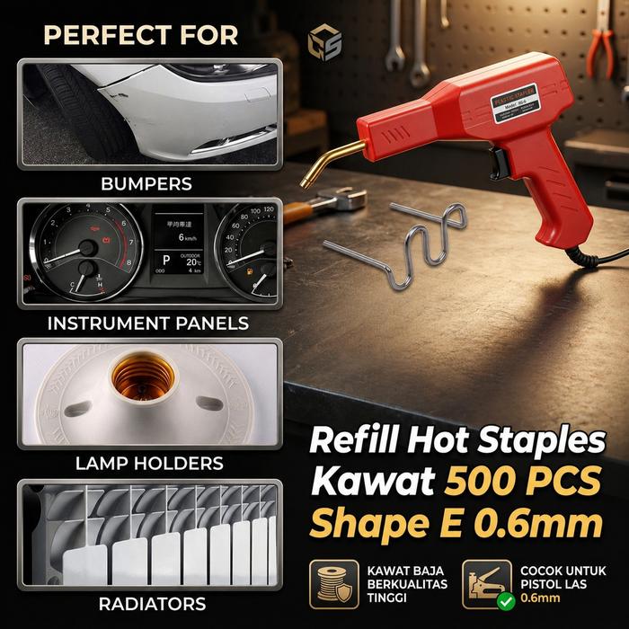 Cahayastore - Staples Hot Stapler | Kawat Las Plastik | Alat Reparasi Plastik