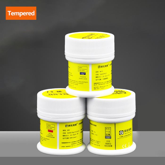 AMAOE M9/M10/M11 Pasta Solder 50G 138/183/217 Suhu Rendah Sn42Bi58