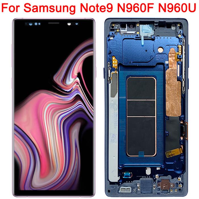 Original Super Amoled For Samsung Galaxy Note 9 Display LCD Frame 6.4