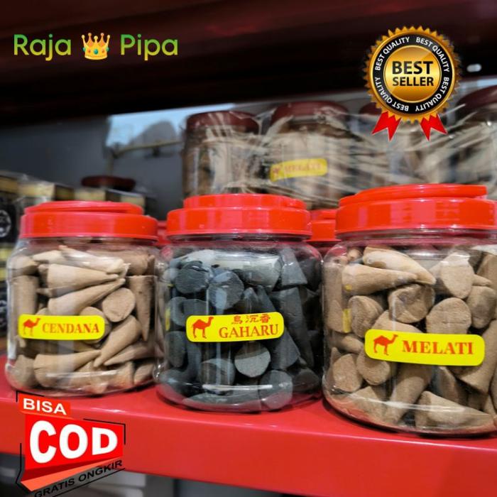 Dupa kerucut toples besar aroma gaharu cendana dan melati