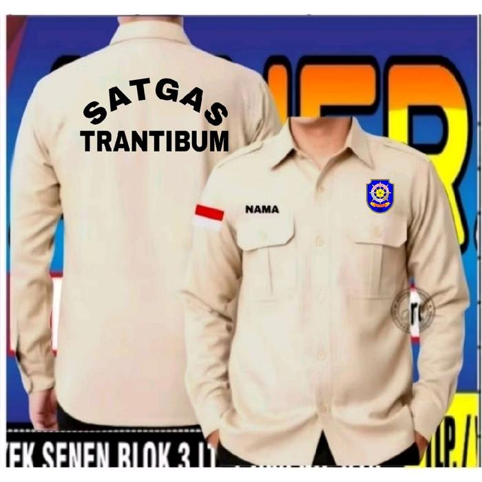 ready stok full bordir satuan kemeja satpol PP baju satpol PP seragam Satpol PP Pdh satpol PP kemeja