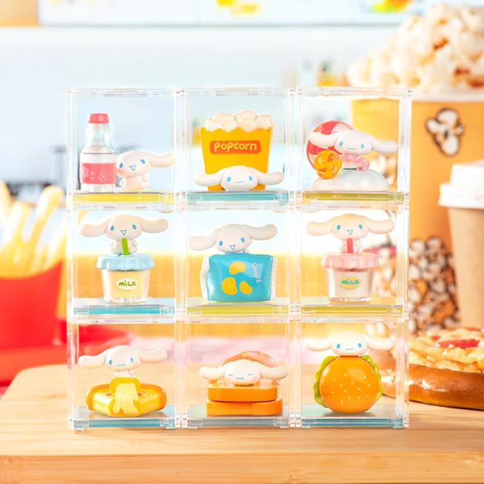 Echte Miniso Sanrio Cinnamoroll Gemak Fast Food Serie Micro Box Blind Box Handgemaakte Ornamenten Tr