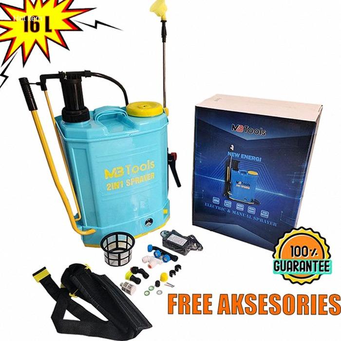 READY Stok Sprayer Elektrik 16 liter Manual 2 in 1 Semprotan disinfektan hama Knapsack tengki sempro