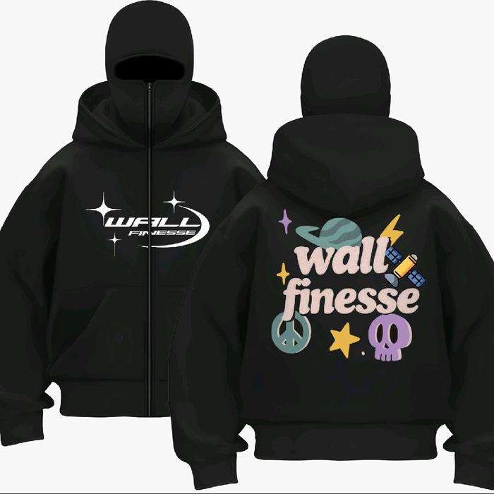 HOODIE BALACLAVA JACKET BOXY HOODIE BALACLAVA HOODIE NINJA ZIPPER WALL FINESSE PLANET GMJACKET KEREN