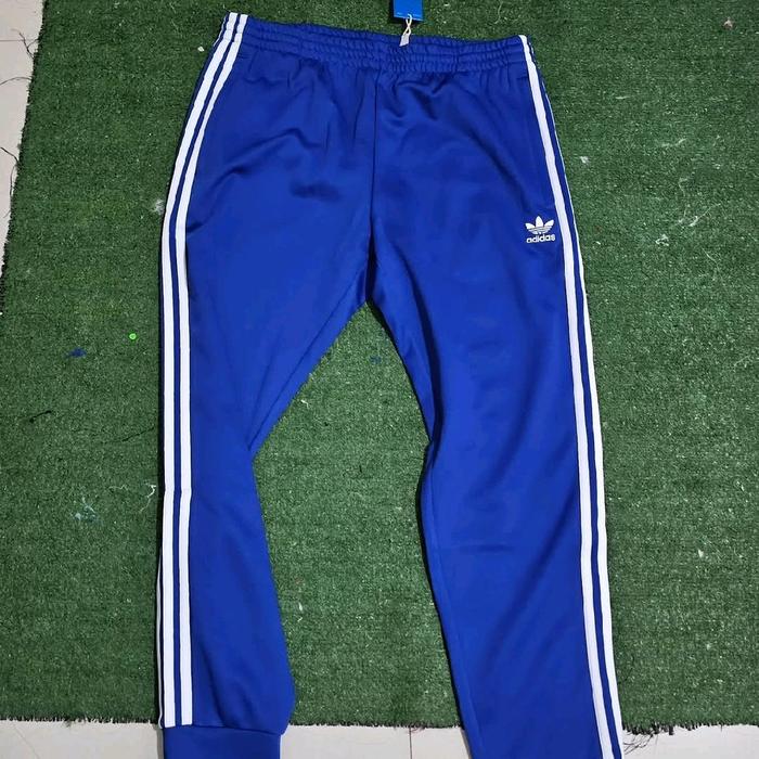 Adidas original sst trackpant celana blue white bnwt