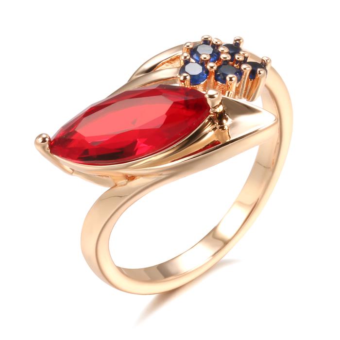 New Geometric Multi Zircon Rings 585 Rose Gold Inlay Flawless Slope Mariquesa Zircon Designer Golden