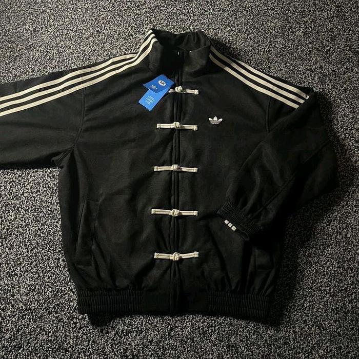 Adidas Cheongsam Jaket CNY Adidas Jacket Tang suit Black Blue Bata Suede  Mirror