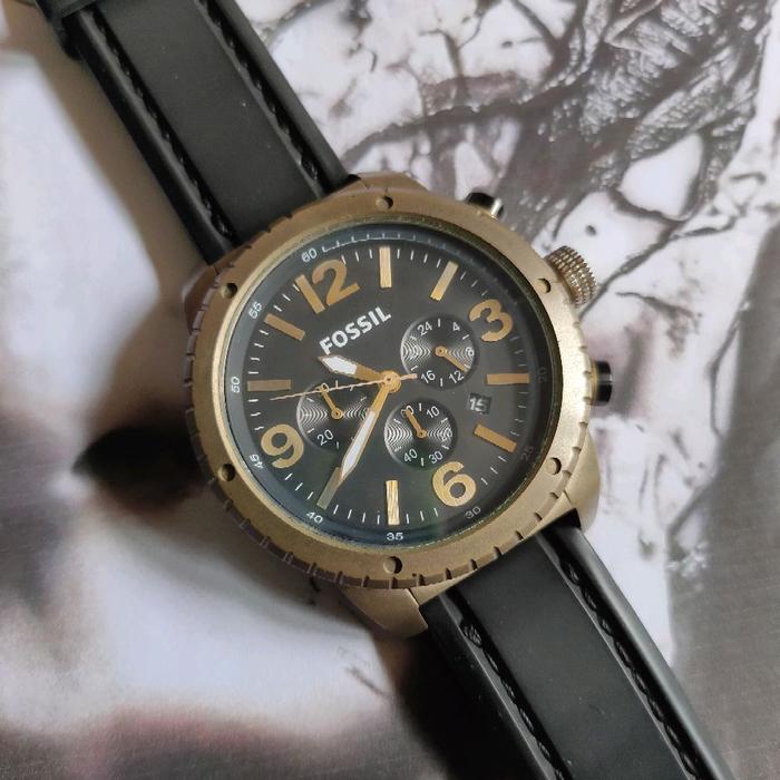 Jam Tangan Pria Analog Fossil Gaban Chronograph