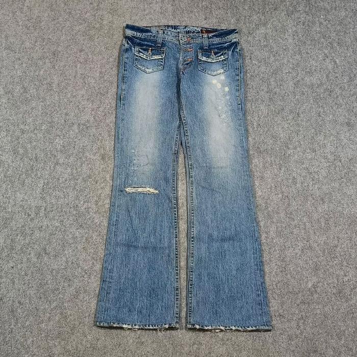 celana cutbray jeans panjang pria ripped BRAPPERS size 29 second JAPAN BRAND