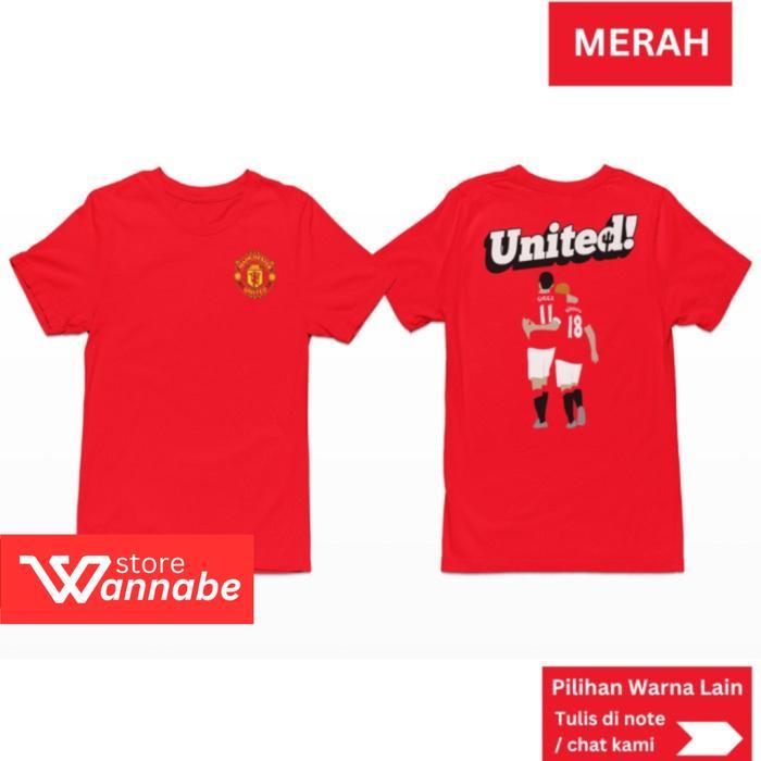 promo KAOS BOLA MANUTD GIGGS SCHOLES SIZE S - 7XL DEWASA JUMBO BIGSIZE BIG SIZE & KAOS ANAK PREMIUM 