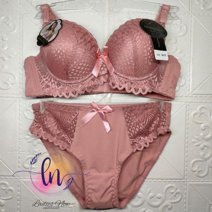 Ladies Now / Bra + Cd Push Up Bra Set Import Terbaru Satu Set Bra Dan Cd High Quality Kait Tiga