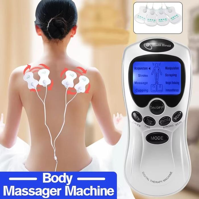 4in1 4 in 1 Alat Pijat Elektrik Mesin Therapy Pijat Akupuntur Digital Terapi Listrik Setrum Tegang P