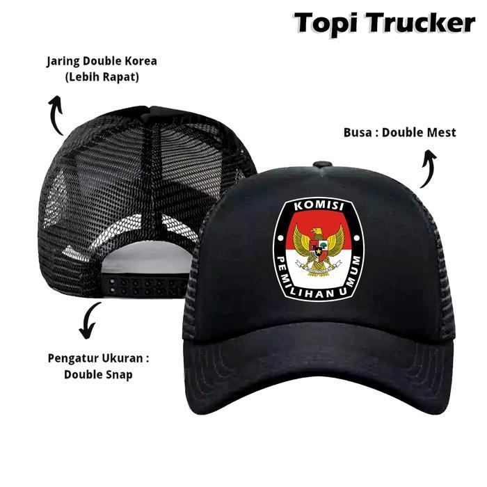 Ready Topi Kpu Pps Bawaslu Topi Pria Topi Trucker Topi Jaring Topi Logo Kpu