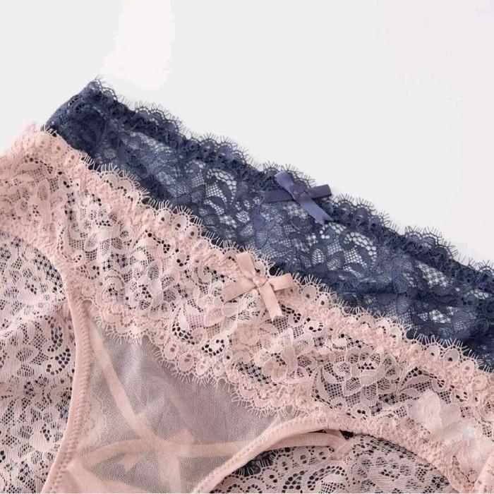 PREMIUM Hazel Panties CD Celana Dalam Renda Lace Sexy Brokat Cute Genic Pakaian Dalam Seserahan braz