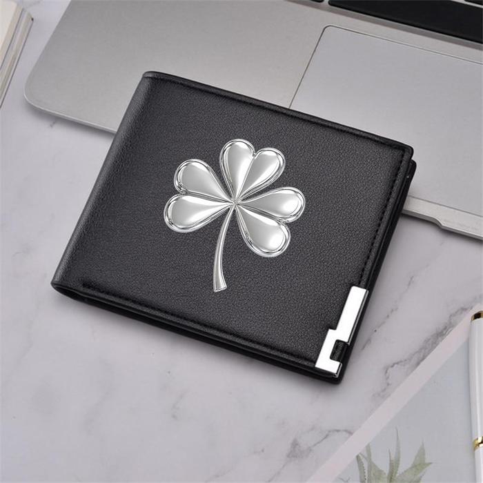 Goodness - Dompet Gambar Elemen Silver Y2K aestetic wallet import Leather Pu Dompet Lipat Pria - EY4