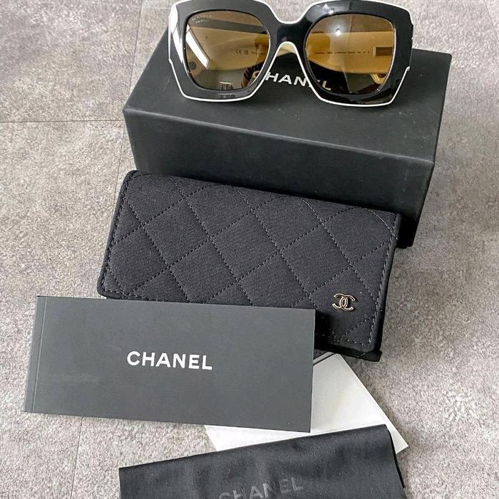 sunglasses chanel with box original 100%