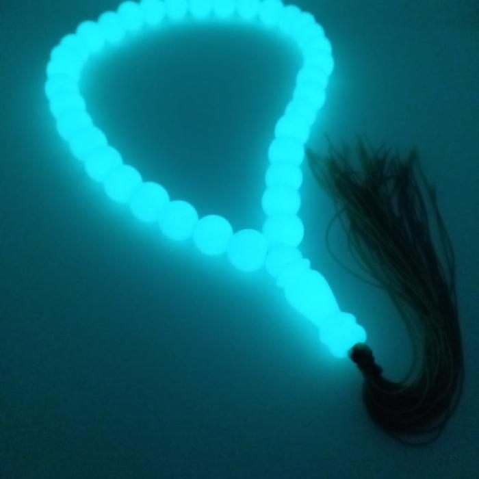 Tasbih batu pospor 33 butir asli