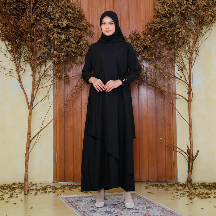 RILLEY - Gamis Rayon Mirava | Gamis Wanita Polos Bahan Adem Rayon Cotton