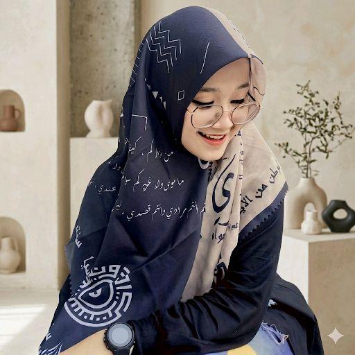 Hijab Man Ana Versi 2 Hijab Santri Indonesia || Hijab Koran Arabic Muslim Wanita Kerudung Syari