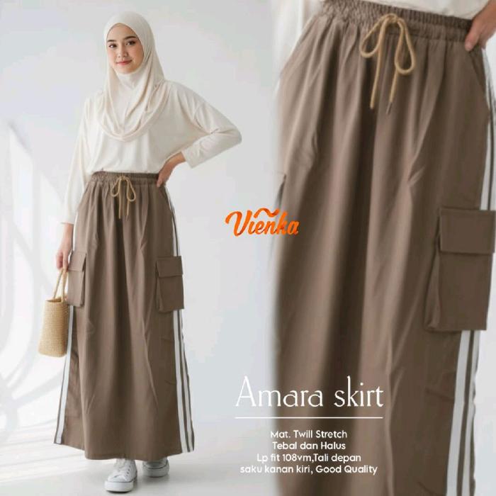 AMARA SKIRT ROK TWILL STRETCH LP 108 CM SIZE XL