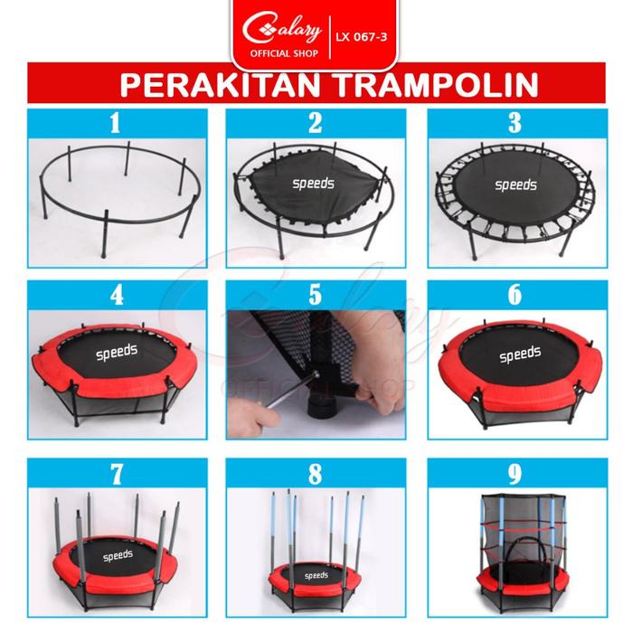 SPEEDS Trampolin 55" Speeds Mainan Trampoline 067-3