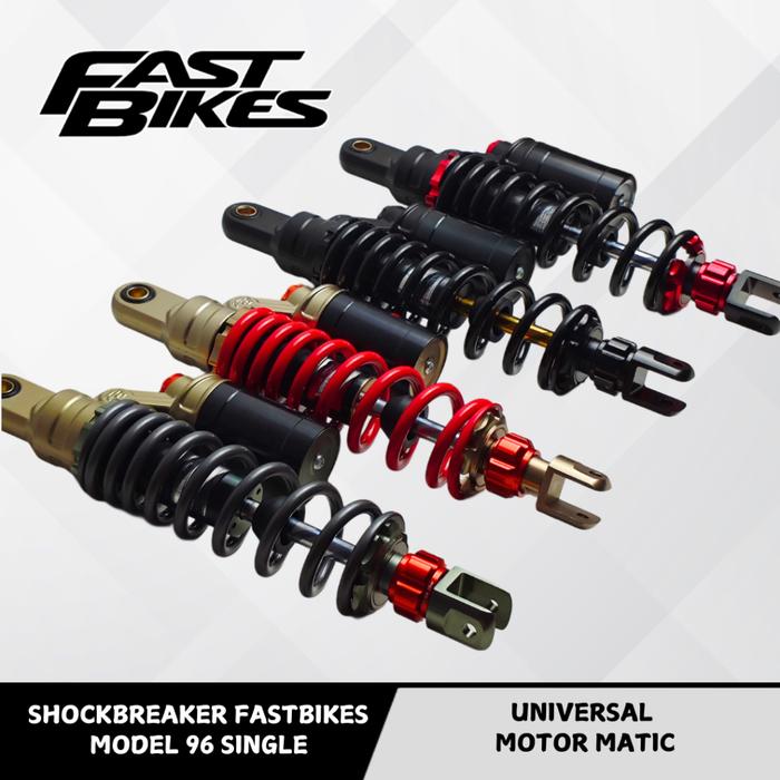 Shockbreaker FASTBIKES Tabung Atas Copy KTC 310 330 MM Full Cnc Motor Matic Universal Model 96