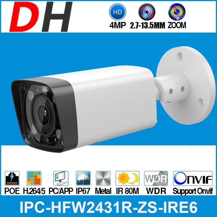 Dahua IP Camera 4MP POE Bullet IPC-HFW2431R-ZS IR 60M 2.7~13.5mm 5X