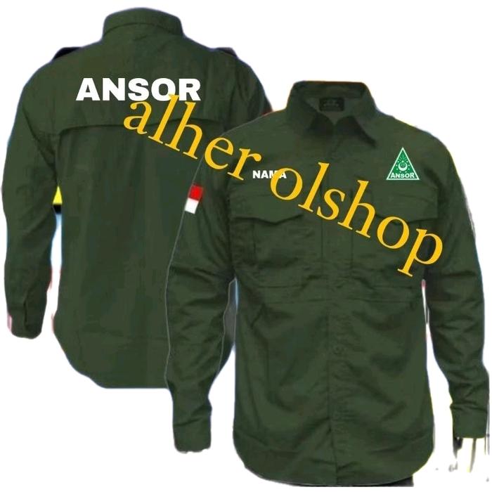 Kemeja tactical Ansor baju tactical Ansor kemeja pdl Ansor baju pdl Ansor kemeja GP Ansor baju GP An
