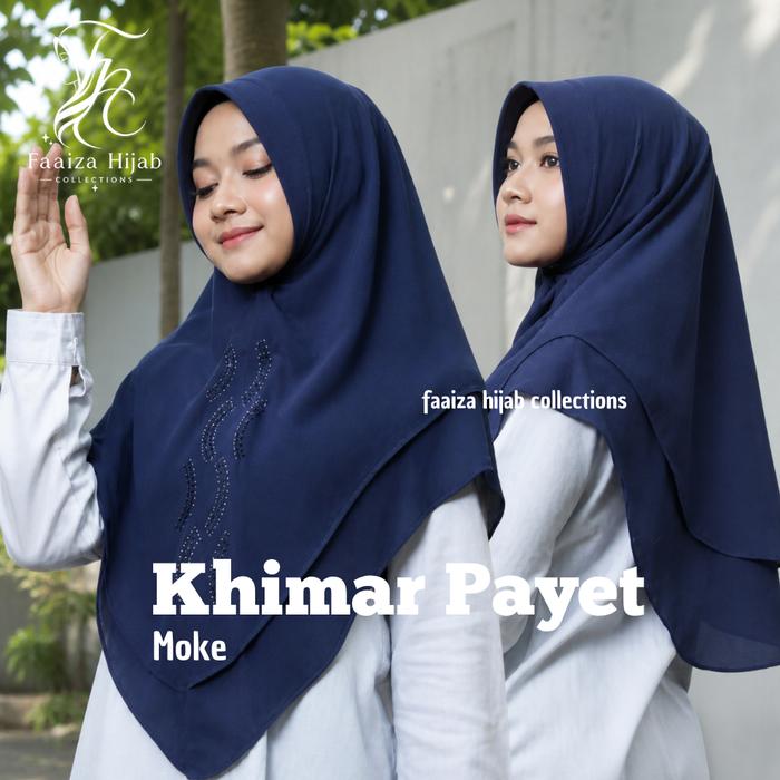 Khimar Payet Ceruty Jilbab Instan Syari Wanita