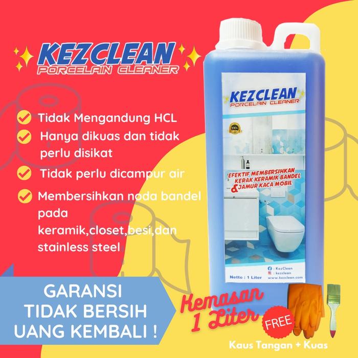 Pembersih Keramik Porclean Jamur Kaca Kamar Mandi 1L Kezclean