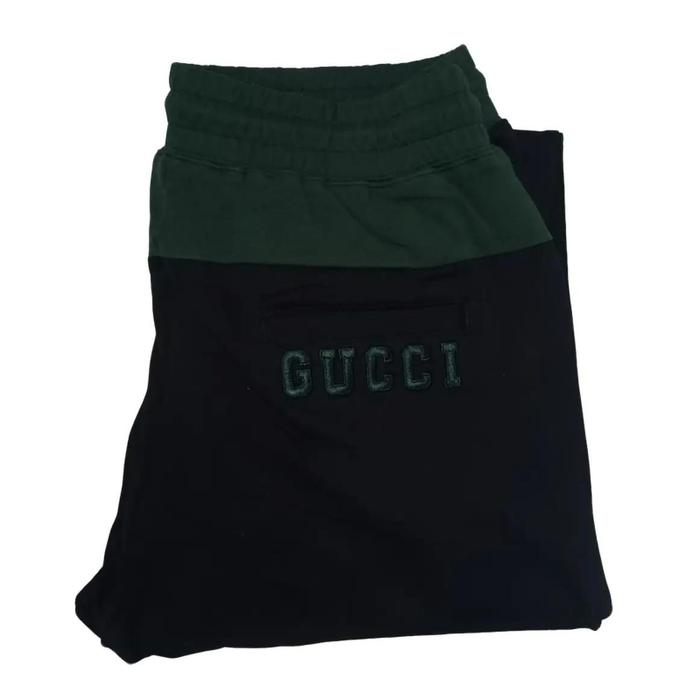 Gucci Celana Jogger Polos Unisex - Celana Sport Outdoor & Santai untuk Pria Wanita dengan Desain Ver
