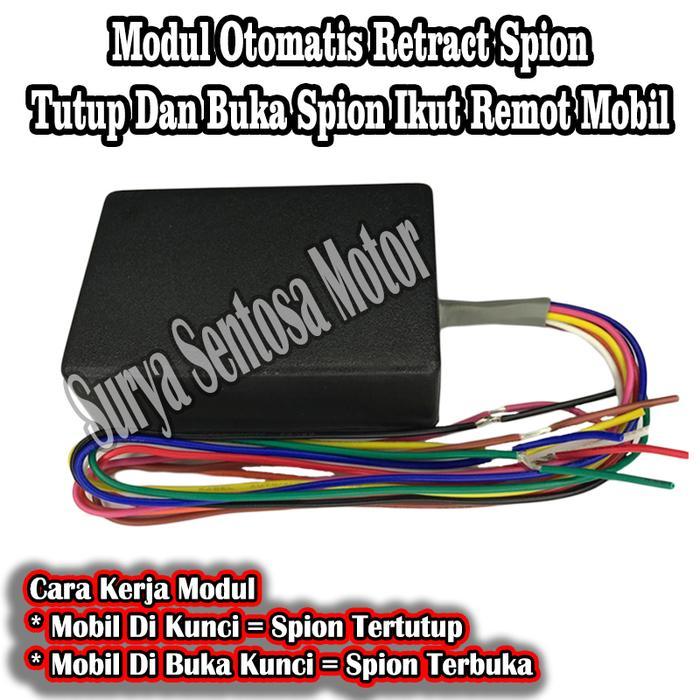 Modul retract keylees buka tutup spion dg remot mobil A1