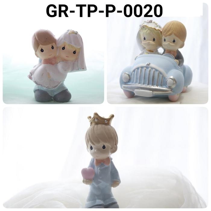TP-P-0020 Cake topper hiasan kue patung pengantin precious moment yamama baking