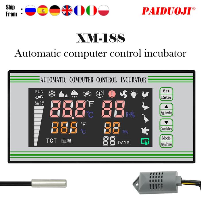 Digital Temperature Controller Humidity Incubator Controller XM18S
