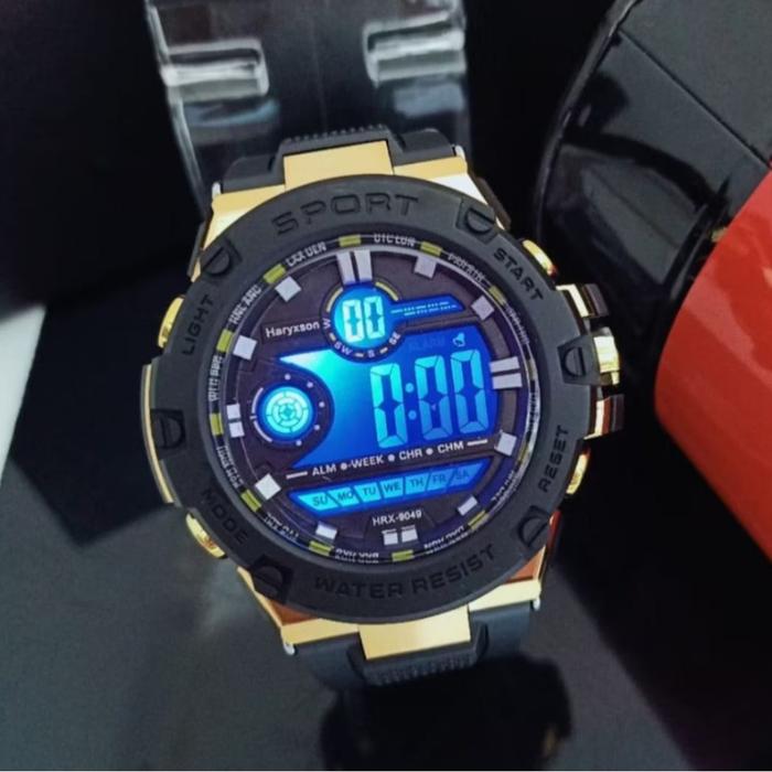 Jam Tangan Sport Original HRX9049 Tahan Air Free Box Baterai I Jam Tangan Pria Wanita COD Watches