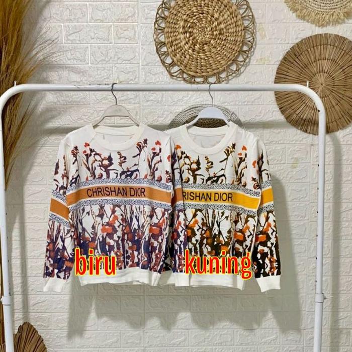 sweater rajut wanita branded import