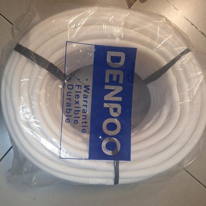 FLEXIBLE DRAIN DENPOO SELANG PEMBUANGAN AIR AC SELANG PEMASUKAN AIR MESIN CUCI 1 ROLL PER 50 METER