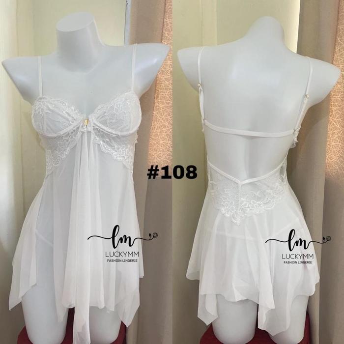 Lingerie Sexy Dress Nilon Transparan Baju Dewasa Wanita BabyDoll / Baju Sexy Dinas Wanita 108