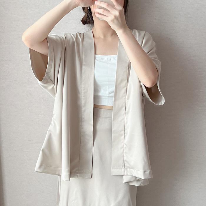 MISO OUTER - Premium Silk Satin Kimono Outer