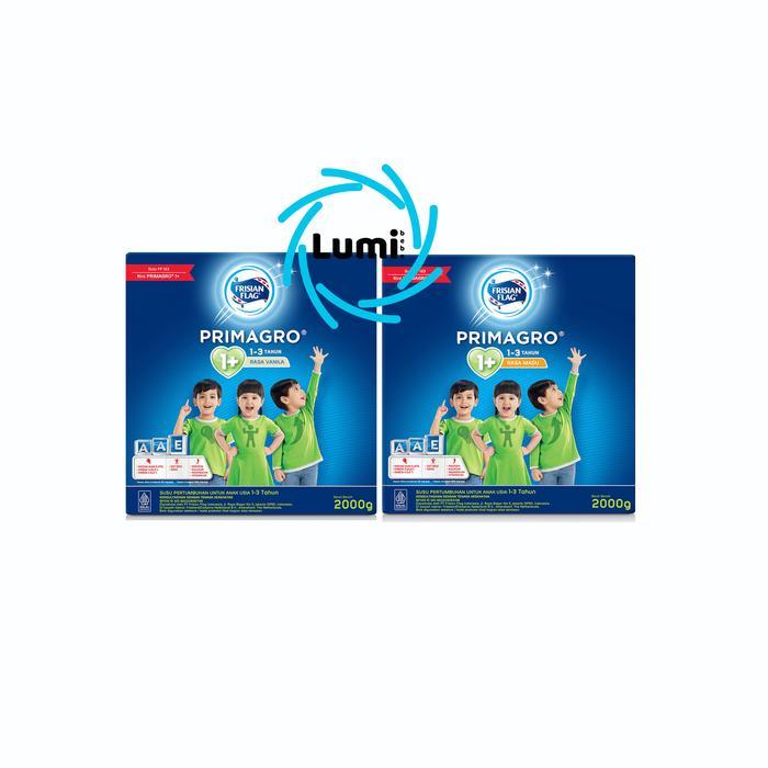 Frisian Flag Primagro 1+ 3+ Vanila  Madu 2000 gr (1-3 tahun) Susu Formula Pertumbuhan Anak